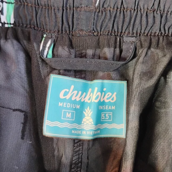 Chubbies Havana Nights Swim Trunks Mens Medium 5.5" Inseam Tropical Beachy - Picture 5 of 10